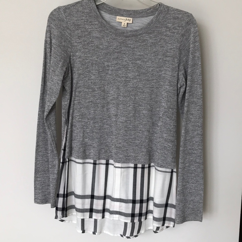 Grey Maison Jules long sleeve top